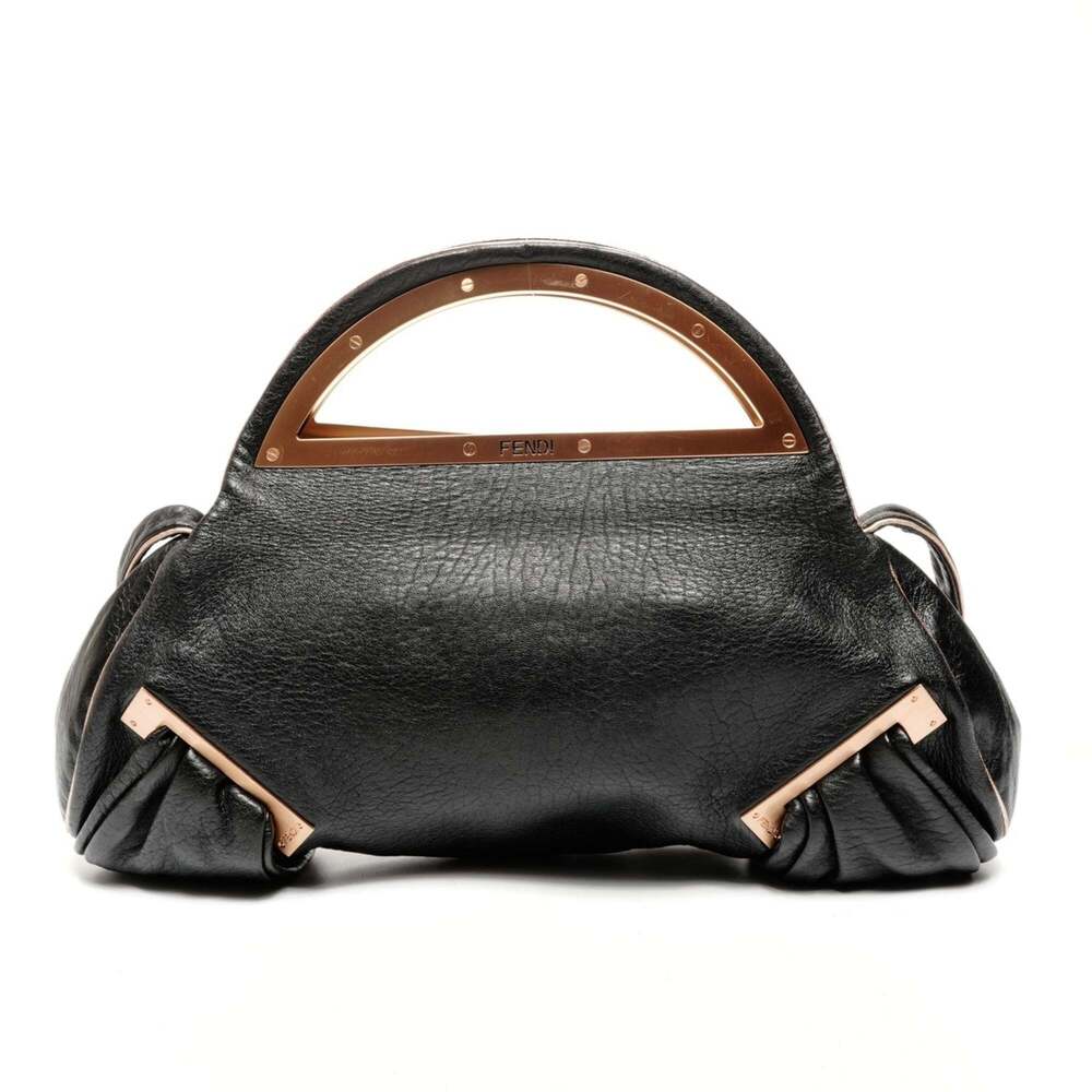 FENDI Black Leather Shoulder Bag - Picture 2 of 11